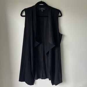 Suede black vest